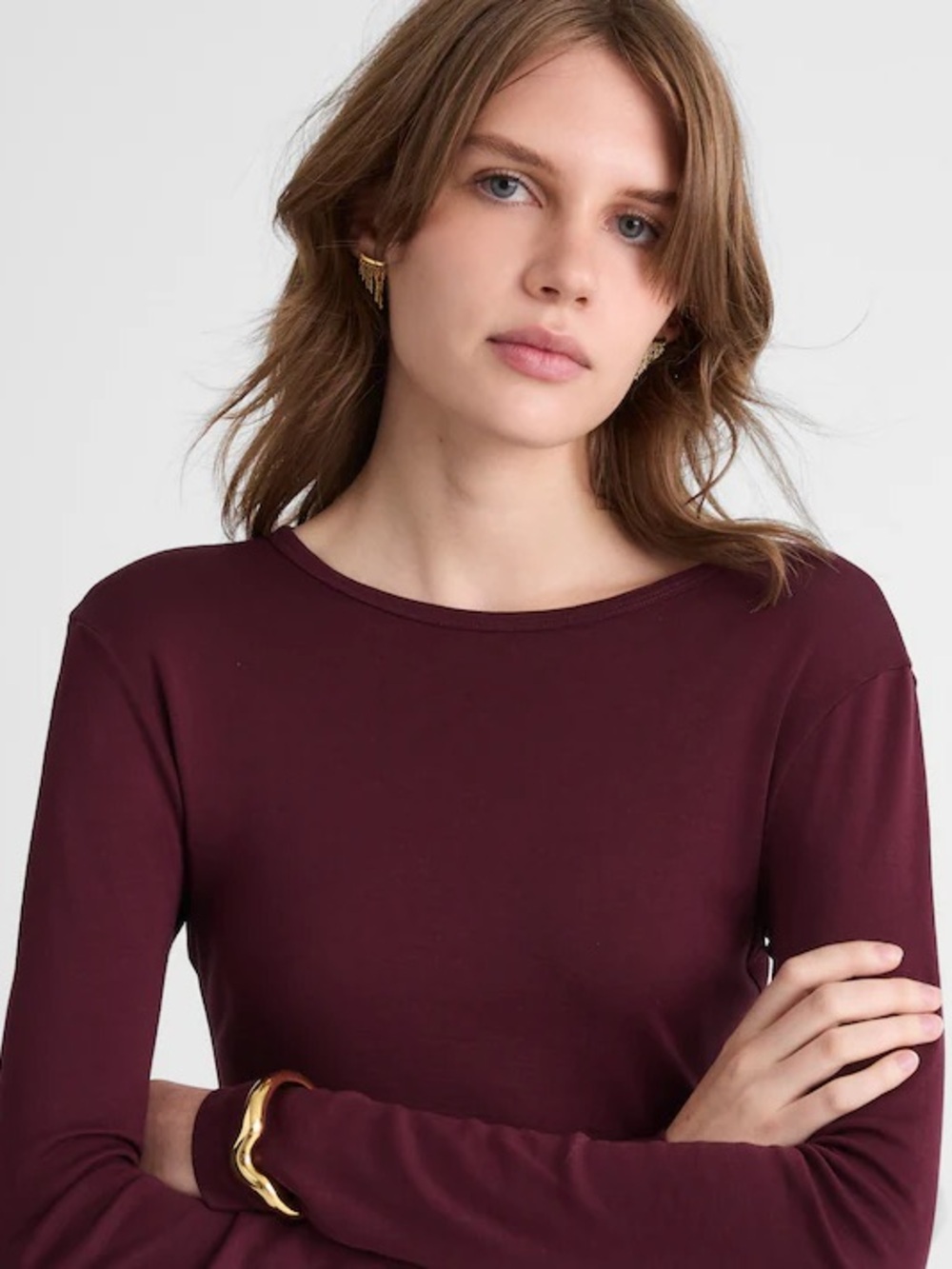 Madewell Crewneck Long-Sleeve Tee XS - Picture 5 of 8